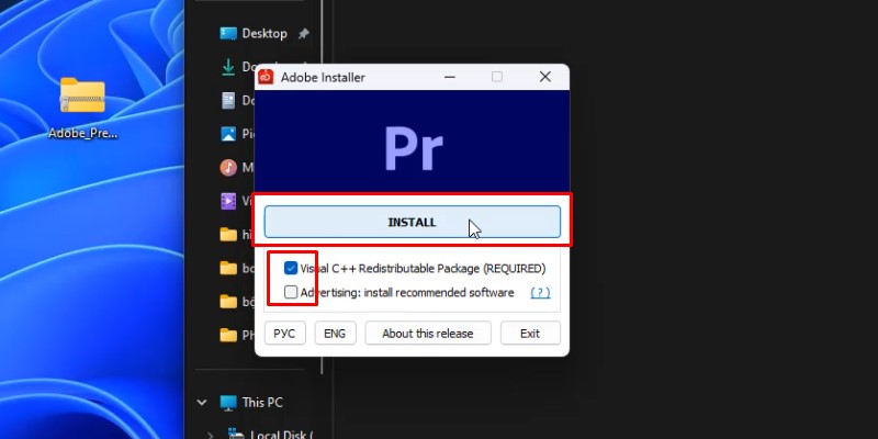 Adobe Premiere 2020 Hướng Dẫn Tải Và Cài Đặt 13 tích chọn như hình và bấm Install