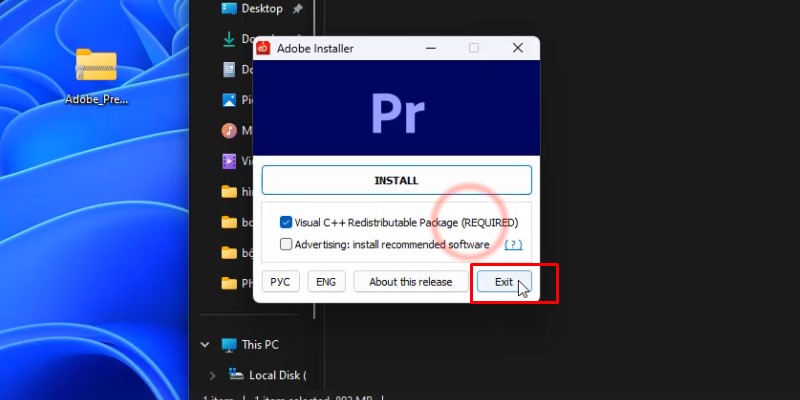Adobe Premiere 2020 Hướng Dẫn Tải Và Cài Đặt 16 bấm exit hoàn tất cài đặt Adobe Premiere 2020
