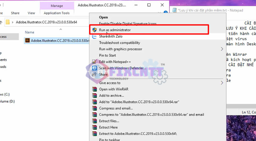 cài Adobe Illustrator 2019