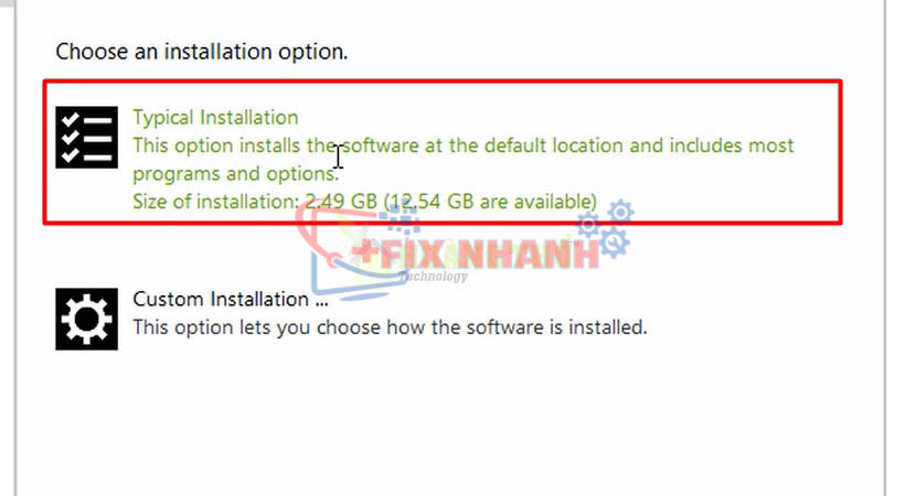 Tích chọn như hình.